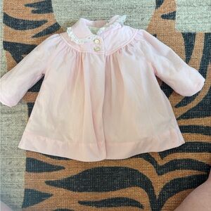 Vintage Milliecent's Pink Baby Dress Coat with Lace Trim